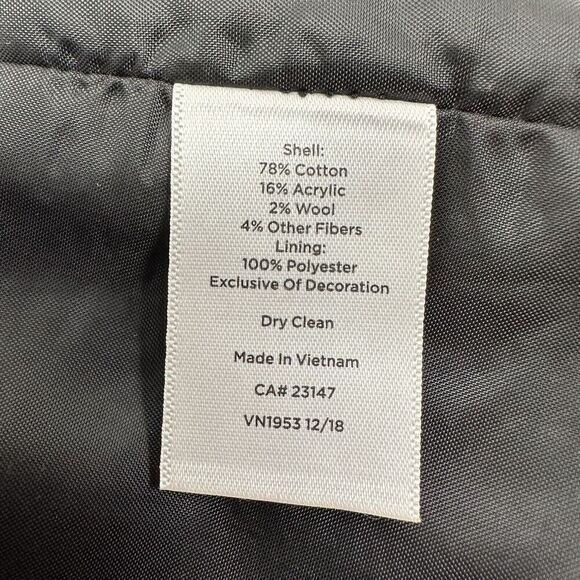 Talbots Tweed Blazer Lady Jacket Women 12 Black Pink Long Sleeves Round Neck - Picture 8 of 12